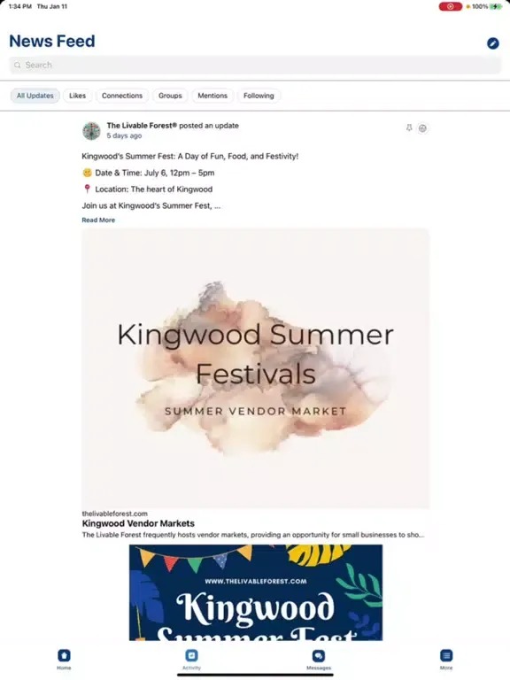 Houston's #1 Social Network iPad  Screenshots